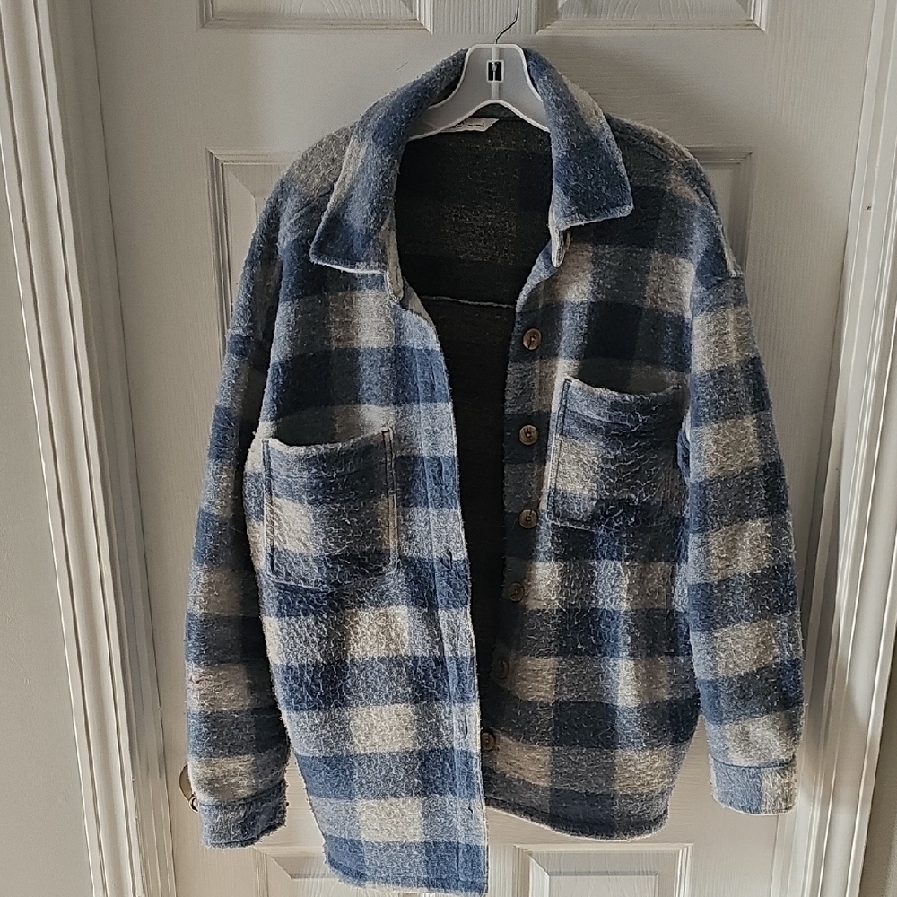 Sonoma Blue and White Checkered Jacket